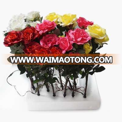 Real Touch Flower - Multi-color Changing LED Rose Flower with Solar Power Controlled