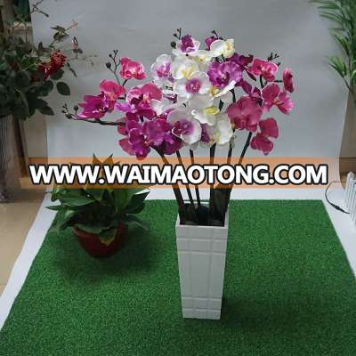 Decoration Solar Led Artificial Phalaenopsis Orchid Flower With Long Stem