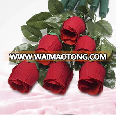 Red Color Plastic Electronic LED Light Red Rose Flower with Recording Glass Dome with Bluetooth Speaker as Gift for Wedding